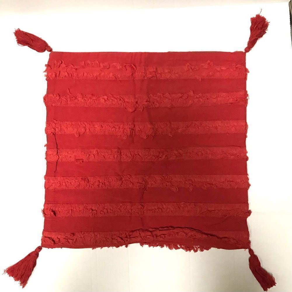 NIP BoHo tassel burnt orange pillow covers 2 pk.‎